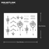 Henna Finger Tattoo Set: Waterproof, Lasts 15 Days, Semi Permanent