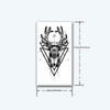 Deer God Temporary Tattoo Sticker, Waterproof Magic Tattoo, Lasts to 15 Days Fake Tattoo, Semi Permanent Tattoo