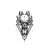 Deer God Temporary Tattoo Sticker, Waterproof Magic Tattoo, Lasts to 15 Days Fake Tattoo, Semi Permanent Tattoo