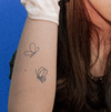 Simple Small Design Temporary Tattoo Sticker, Waterproof Magic Tattoo, Lasts to 15 Days Fake Tattoo, Semi Permanent Tattoo
