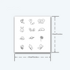 Simple Small Design Temporary Tattoo Sticker, Waterproof Magic Tattoo, Lasts to 15 Days Fake Tattoo, Semi Permanent Tattoo