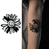 Daisies Temporary Tattoo Sticker, Waterproof Magic Tattoo, Lasts to 15 Days Fake Tattoo, Semi Permanent Tattoo.