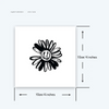 Daisies Temporary Tattoo Sticker, Waterproof Magic Tattoo, Lasts to 15 Days Fake Tattoo, Semi Permanent Tattoo.