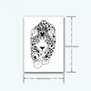 Romantic Leopard Temporary Tattoo | Magic Herbal Ink | Lasts 1-2 Weeks | Realistic Look | Water Resistant