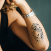 Romantic Leopard Temporary Tattoo | Magic Herbal Ink | Lasts 1-2 Weeks | Realistic Look | Water Resistant