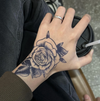 Flower Temporary Tattoo Sticker | Waterproof | Lasts up to 15 Days | Semi Permanent