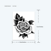 Flower Temporary Tattoo Sticker | Waterproof | Lasts up to 15 Days | Semi Permanent
