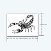 Scorpion Temporary Tattoo Sticker, Waterproof Magic Tattoo, Lasts to 15 Days Fake Tattoo, Semi Permanent Tattoo