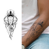 Elephant Temporary Tattoo Stickers, Magic Tattoos, Herbal Juice Tattoos, Lasting 1-2 Weeks, Realistic Fake Tattoos