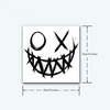 Smiley Face Temporary Tattoo Sticker | Waterproof | Lasts up to 15 Days | Semi Permanent