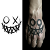 Smiley Face Temporary Tattoo Sticker | Waterproof | Lasts up to 15 Days | Semi Permanent