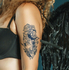 Moon Tarot Temporary Tattoo | Waterproof | Lasts 15 Days | Semi-Permanent | Magic Design