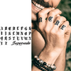 English Letters Temporary Tattoo Sticker | Gothic Style | Waterproof | Lasts Up to 15 Days