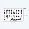 English Letters Temporary Tattoo Sticker | Gothic Style | Waterproof | Lasts Up to 15 Days