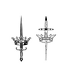 Crown Twin Swords Temporary Tattoo | Waterproof | Lasts Up to 15 Days | Semi-Permanent Look