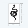Snake Temporary Tattoo Sticker | Waterproof | Lasts Up to 15 Days | Semi Permanent | Ultra-Detailed Design