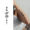 Planets Temporary Tattoo Sticker | Waterproof | Lasts Up to 15 Days | Semi-Permanent Look