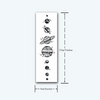 Planets Temporary Tattoo Sticker | Waterproof | Lasts Up to 15 Days | Semi-Permanent Look