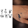 Simple Small Design Temporary Tattoo Sticker | Waterproof | Lasts up to 15 Days | Semi-Permanent Look