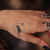 Simple Small Design Temporary Tattoo Sticker | Waterproof | Lasts up to 15 Days | Semi-Permanent Look