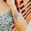 Snake-Wrapped Flower Temporary Tattoo | Waterproof & Long-Lasting | Up to 15 Days Wear