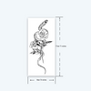 Snake-Wrapped Flower Temporary Tattoo | Waterproof & Long-Lasting | Up to 15 Days Wear