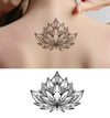 Lotus Flower Temporary Tattoo | Semi-Permanent | Waterproof & Friction-Proof | Lasts 1-2 Weeks