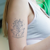 Blooming Book Temporary Tattoo | Waterproof | Lasts up to 15 Days | Semi-Permanent Sticker