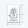 Blooming Book Temporary Tattoo | Waterproof | Lasts up to 15 Days | Semi-Permanent Sticker