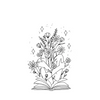 Blooming Book Temporary Tattoo | Waterproof | Lasts up to 15 Days | Semi-Permanent Sticker