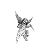 Punishment Angel Temporary Tattoo | Magic Tattoos | Herbal Juice | Lasts 1-2 Weeks | Realistic Fake Tattoo Stickers