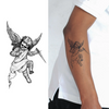 Punishment Angel Temporary Tattoo | Magic Tattoos | Herbal Juice | Lasts 1-2 Weeks | Realistic Fake Tattoo Stickers