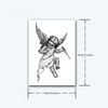 Punishment Angel Temporary Tattoo | Magic Tattoos | Herbal Juice | Lasts 1-2 Weeks | Realistic Fake Tattoo Stickers