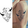 Flower Prajna Temporary Tattoo | Waterproof | Lasts 15 Days | Semi-Permanent Fake Tattoo