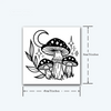Mushroom Temporary Tattoo Sticker Lasts 1-2 Weeks Waterproof and Chafing Resistant