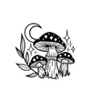 Mushroom Temporary Tattoo Sticker Lasts 1-2 Weeks Waterproof and Chafing Resistant