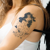 Anime Assassin Girl Temporary Tattoo | Waterproof & Long-Lasting | Friction-Proof | 1-2 Weeks Wear
