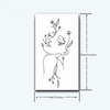Woman Flower Temporary Tattoo | Waterproof & Long-Lasting | 15-Day Fake Tattoo | Semi-Permanent Floral Design