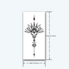 New Lotus Temporary Tattoo | Waterproof | Lasts Up to 15 Days | Semi-Permanent | Quick & Easy Application