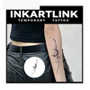 Ink Moon Temporary Semi-Permanent Tattoo Sticker: 1-2 Weeks of Waterproof, Friction-Proof Style