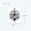 Eye of Heaven Temporary Tattoo Sticker, Waterproof Magic Tattoo, Lasts to 15 Days Fake Tattoo, Semi Permanent Tattoo