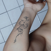 Snake Temporary Tattoo Sticker | Waterproof | Lasts up to 15 Days | Semi Permanent Fake Tattoo