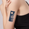 Chaotic Sun Temporary Tattoo | Waterproof & Sweatproof | Lasts up to 15 Days | Quick & Easy Application