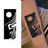 Chaotic Sun Temporary Tattoo | Waterproof & Sweatproof | Lasts up to 15 Days | Quick & Easy Application