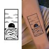 Setting Sun Temporary Tattoo | Waterproof | Lasts Up to 15 Days | Easy Application