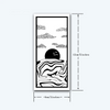 Setting Sun Temporary Tattoo | Waterproof | Lasts Up to 15 Days | Easy Application