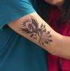 Phoenix Temporary Tattoo Sticker, Waterproof Magic Tattoo, Lasts to 15 Days Fake Tattoo, Semi Permanent Tattoo