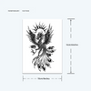 Phoenix Temporary Tattoo Sticker, Waterproof Magic Tattoo, Lasts to 15 Days Fake Tattoo, Semi Permanent Tattoo