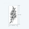 Flower Temporary Tattoo Sticker | Waterproof | Lasts Up to 15 Days | Semi-Permanent Fake Tattoo