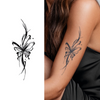 Butterfly Temporary Tattoo Stickers | Magic Tattoos | Herbal Juice Tattoos | Lasts 1-2 Weeks | Realistic Fake Tattoo